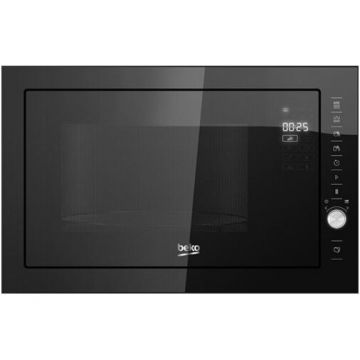 Beko Cuptor cu microunde incorporabil Beko BMCB25433BG, 25 L, 900 W, Touch Control, Grill, Timer, Convectie, Negru