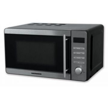 Cuptor cu microunde Heinner HMW-20DBKSS, 20 L, 700 W, Gri