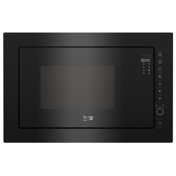 Cuptor cu microunde incorporabil Beko BMCB25433BG, 25 L, 900 W, Touch Control, Grill, Timer, Convectie, Negru