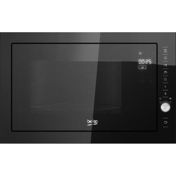 Cuptor cu microunde incorporabil Beko MGB25333BG, 25 l, Grill, Negru Cuptor cu microunde incorporabil Beko MGB25333BG, 25 l, Grill, Negru