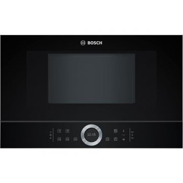 Cuptor cu microunde incorporabil Bosch BFL634GB1, 21 l, 900 W, Touch, Negru
