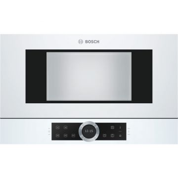 Cuptor cu microunde incorporabil Bosch BFL634GW1, 21 l, 900 W, Touch, Alb