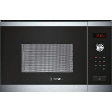 Cuptor cu microunde incorporabil Bosch HMT84M654, 25 l, 900 W, Inox