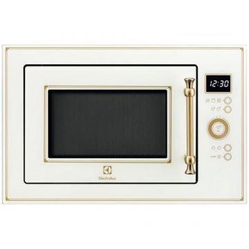Cuptor cu microunde incorporabil Electrolux EMT25203OC, 25 L, 900 W, Grill, Afisaj digital, Timer (Crem)