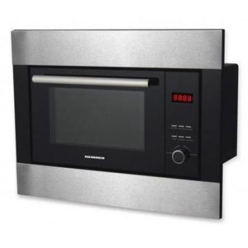 Cuptor cu microunde incorporabil Heinner HMW-23BIXBK, 800W, 23L, 5 nivele, Grill (Negru/Inox)