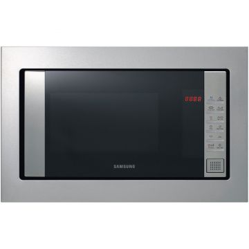 Cuptor cu microunde incorporabil Samsung FG87SST, 23 l, 800 W, Grill, Curatare cu aburi, Inox