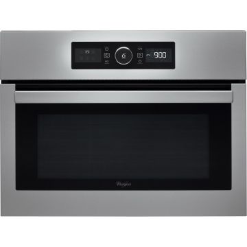 Cuptor cu microunde incorporabil Whirlpool AMW 505 IX, Al 6-lea Simt, 40 l, Grill, Inox antiamprenta