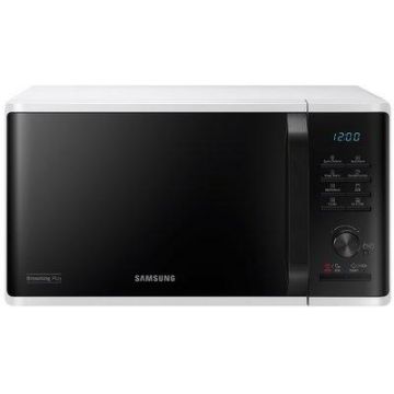 Cuptor cu microunde Samsung MG23K3515AW OL, 23 l, 800 W, Browning Plus, Grill, Keep Warm, Quick Defrost, Interior ceramic, Timer, Child lock, Alb