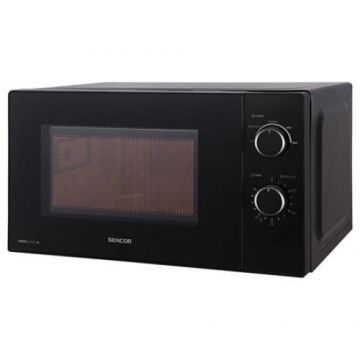Cuptor cu microunde Sencor 700W, 20L, 5 niveluri de putere (Negru)