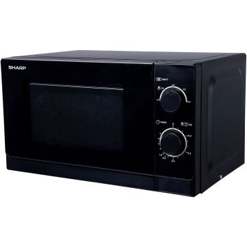 Cuptor cu microunde Sharp R200BKW, 800 W, 20 L