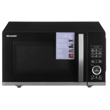 Cuptor Microunde 20l 800W 12.4kg Niveluri Putere 10 Otel Inoxidabil/Negru