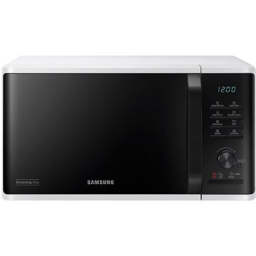 Samsung Cuptor cu microunde Samsung MG23K3515AW/OL, 23 l, 800 W, Browning Plus, Grill, Keep Warm, Quick Defrost, Interior ceramic, Timer, Child lock, Alb