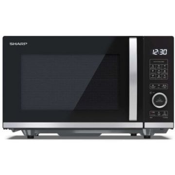 Sharp Sharp Cuptor cu microunde YC-QG204AE-B, Grill, 20l, 800W/ 1000W, 10 niveluri de putere, 12 programe automate, Negru