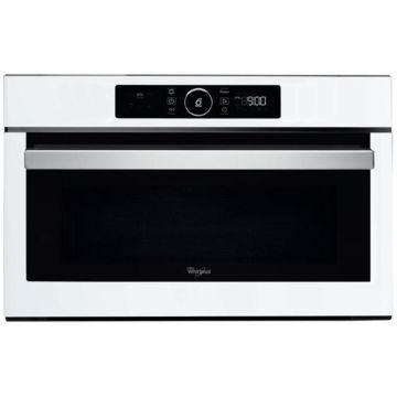 Whirlpool Cuptor cu microunde incorporabil Whirlpool AMW 730/WH, 6th Sense, design Absolute, 31 l, 1000 W, 8 nivele putere, Grill, Timer, Touch control, Alb