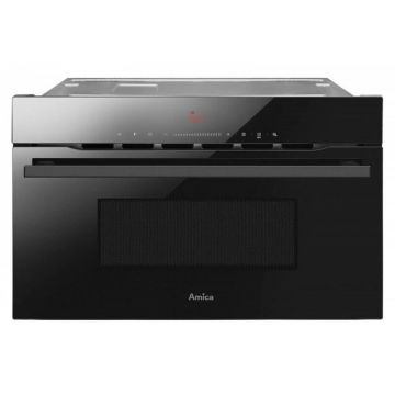 AMICA Cuptor cu microunde Amica Microwave oven AMMB34E2GB, Cuptor microunde, 900W,Capacitate 34 l, Panou Electronic,5 trepte putere, Negru