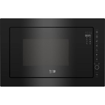 Beko Cuptor cu microunde incorporabil Beko BMGB25333BG, 25 L, 900W, Grill, Negru