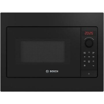BOSCH Cuptor cu microunde incorporabil BOSCH BFL523MB4, 20 Litri, 800 W, 5 nivele putere, Negru