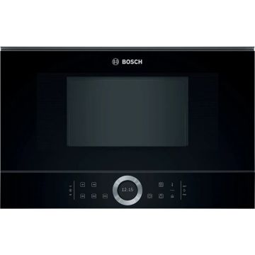 BOSCH Cuptor cu microunde incorporabil Bosch BFR634GB1, 21 l, 7 programe, Negru