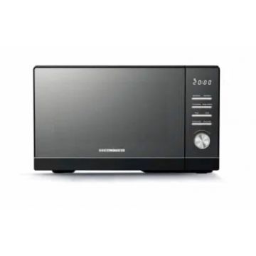 Cuptor cu Microundă Heinner HMW-MD25DMRBK, 25L, Digital, Geam Oglindă, 800W, 5 Trepte de Putere, Timer, Funcție Decongelare, Diametru Platou Rotativ 288MM, Negru