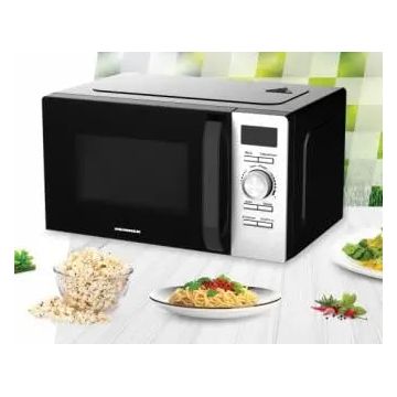 Cuptor cu microunde Heinner HMW-D2060BK – 20 L, 700 W, control digital, 8 programe, display LED, negru