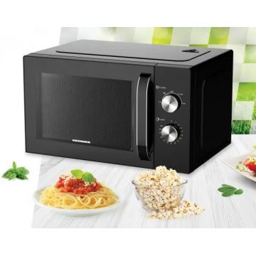 Cuptor cu microunde Heinner HMW-D2060SS – 20 L, 700 W, control digital, display LED, timer, blocare copii, inox