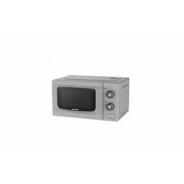 Cuptor cu microunde Heinner HMW-M2035SL – 20 L, 700 W, control mecanic, timer 35 min, argintiu