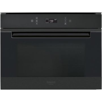 Cuptor cu microunde Hotpoint incorporabil MP776BMIHA, 40 L, 1600 W, Grill, Timer, Jet Start, Keep Warm, Negru