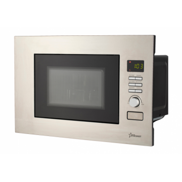 Cuptor cu microunde incorporabil STARCREST SMW-BI20X, 20 L, 800 W, Grill, Control Digital, Display LCD, Inox