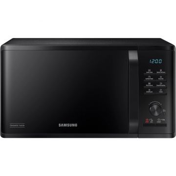 Cuptor cu microunde Samsung MS23K3515AK/OL, 23 l, Interior ceramic, 800 W, Programe automate, Timer, Siguranta copii, Negru