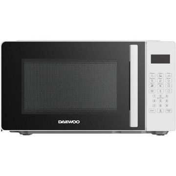 Daewoo Cuptor cu microunde Daewoo KOR-6D2W, control digital, 20 litri, putere 700 W, 5 niveluri de putere, 9 programe, Alb