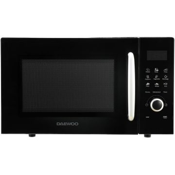 Daewoo Cuptor cu microunde Daewoo KOR-91RBK, 23 l, 800 W, Digital, Afisaj electronic, Zero&On, SteamCleaning, Negru