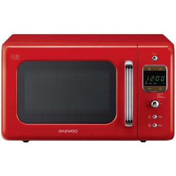 Daewoo Cuptor cu microunde Daewoo Retro KOR-6LBRR, 20L, 800W, Rosu