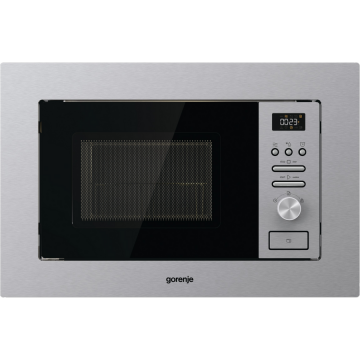 Gorenje Cuptor cu microunde incorporabil Gorenje BMI201AG1X, 20l, 800 W, grill, Inox