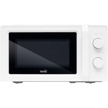 HOME Cuptor cu microunde Home HGMH19, 700 W, 19 L, 5 trepte, tehnologie innoWAVE, dezghetare dupa greutate si timp, max. cronometru 30 p, Alb
