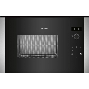 NEFF Cuptor cu microunde incorporabil Neff HLAWD53N0, 25 l, 900W, Digital, 7 programe automate, TouchControl, Functie Memory, Inox