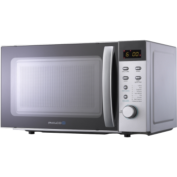 PHILCO Cuptor cu microunde cu gratar Philco PMD 2010 S, 20l, 900 W, 9 programe automate, Argintiu