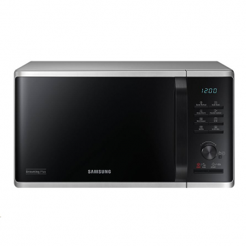 Samsung Cuptor cu microunde Samsung MG23K3515AS/OL, 23l, 800W, Grill, Argintiu cu Negru