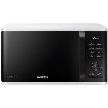 Samsung Cuptor cu microunde Samsung MG23K3515AW/OL, 23 l, 800 W, Browning Plus, Grill, Keep Warm, Quick Defrost, Interior ceramic, Timer, Child lock, Alb