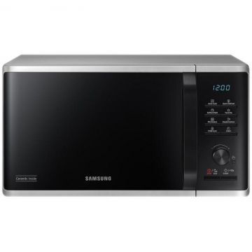 Samsung Cuptor cu microunde Samsung MS23K3515AS/E2, 800W, 23l, Ceramic Inside, Deodorizare, Argintiu