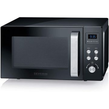 SEVERIN Cuptor cu Microunde, SEVERIN MW 7752, 25 Litri, 900 W, Negru