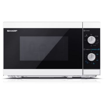 Sharp SHARP YC-MG01EW Cuptor cu microunde  digital grilles 800 W / 1000 W 20 l alb / negru