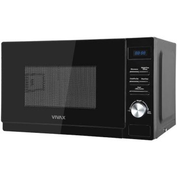 VIVAX Cuptor cu microunde Vivax MWO-2070BL, 20 l, 700 W, Digital, Negru