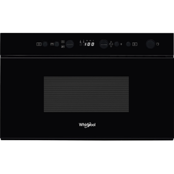 Whirlpool Cuptor cu microunde incorporabil Whirlpool W67MN840NB, 22 l, 750 W, Display digital, Grill, Crisp, 3D Technology, JetStart, JetDefrost, Negru