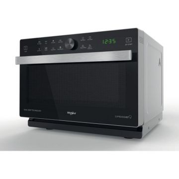 Whirlpool Cuptor cu microunde, Whirlpool MWSC 833 SB, 33l, 900W, CrispFry, Curatare automata, Argintiu